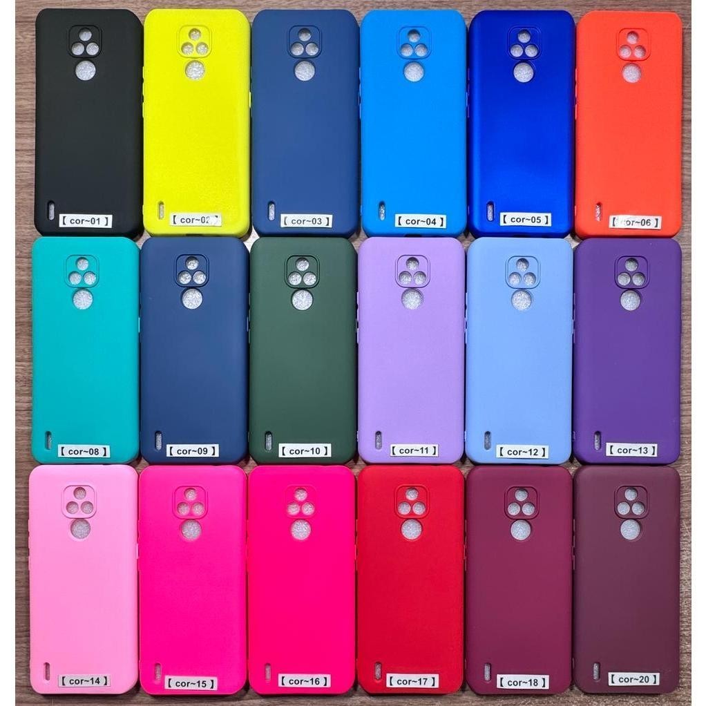 Capa Capinha Anti impacto Para Motorola Moto E7 - Com Interior Aveludado de Silicone / 014MT - CP 014