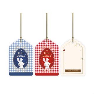 Tag Decorativa - Contos De Páscoa  - 5 x 8 cm - 12 unidades - Cromus - Rizzo em Oferta na Shopee