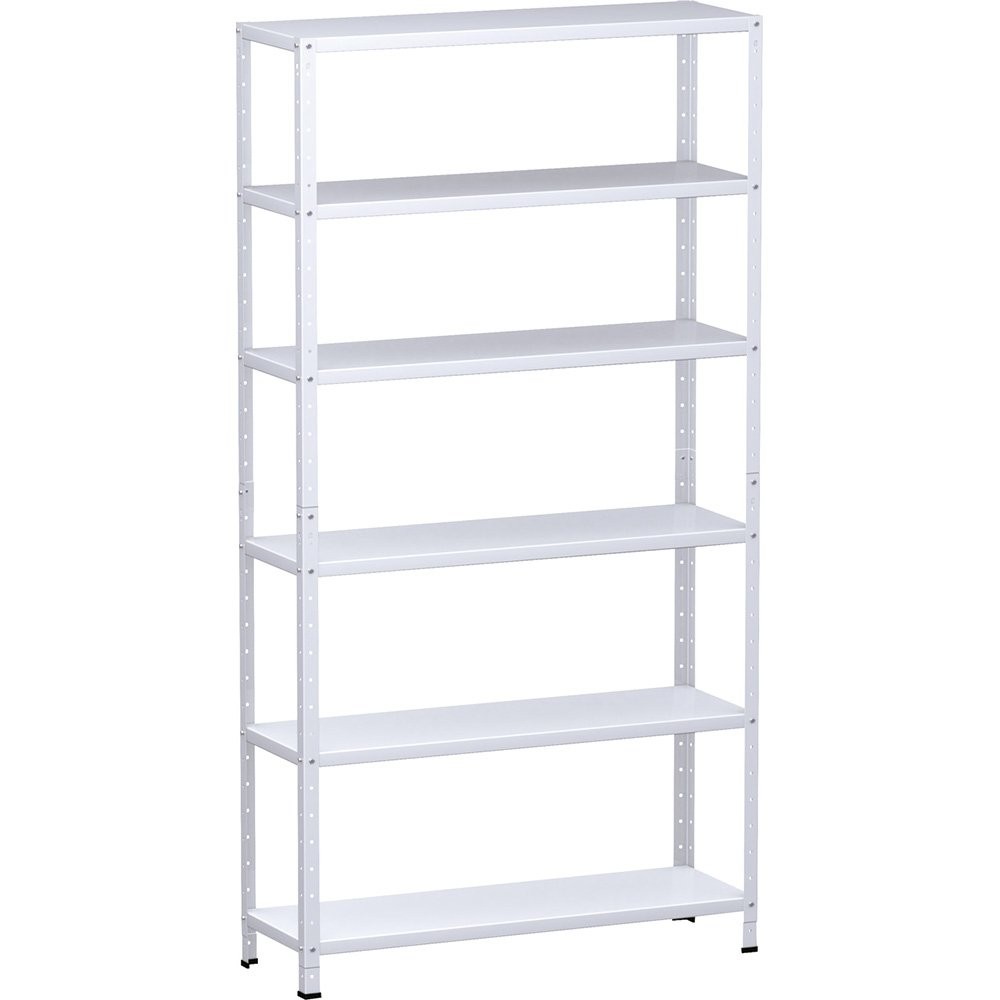 Estante Aço Amapá DuplaFlex 1,76 x 92 x 30cm 25Kg 6 Prateleiras CH 26 Branco em Oferta na Shopee