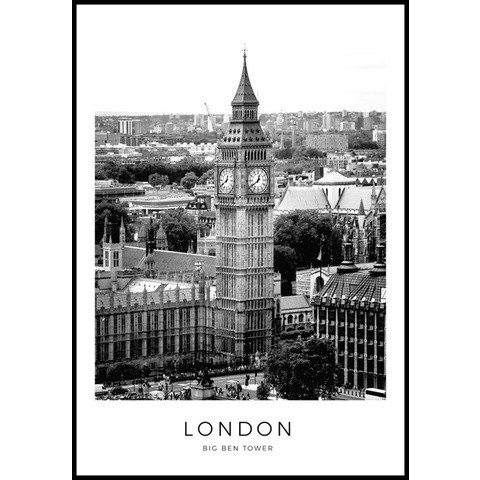 Quadro Decorativo Big Bem Londres 60x40 sala quarto escritorio