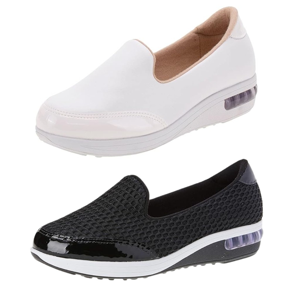 Tênis Slip On Ultraconforto Modare Feminino Salto Anabela