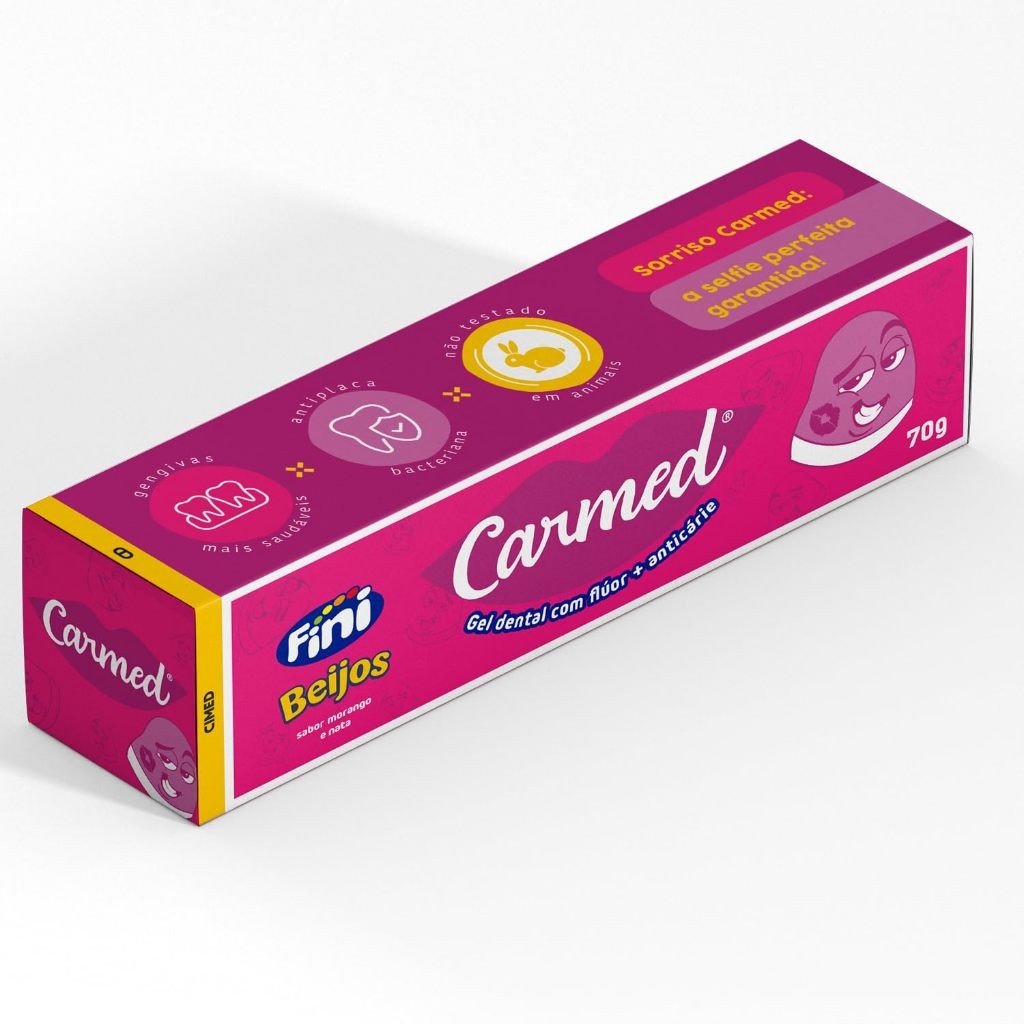 Gel Dental Carmed Fini Beijos 70G