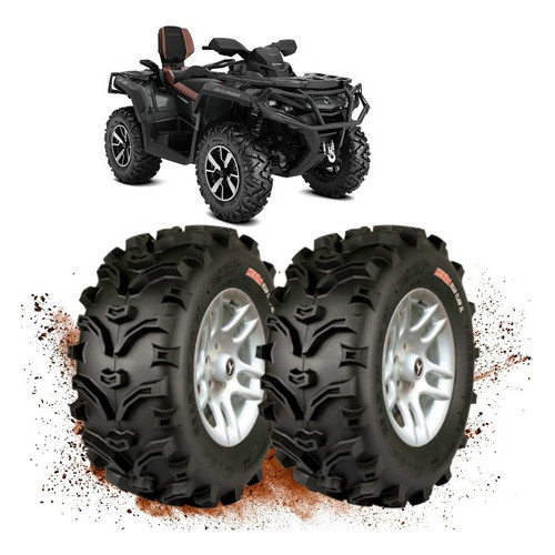 PAR PNEU KENDA QUADRICICLO 25X8-12 DIANTEIRO