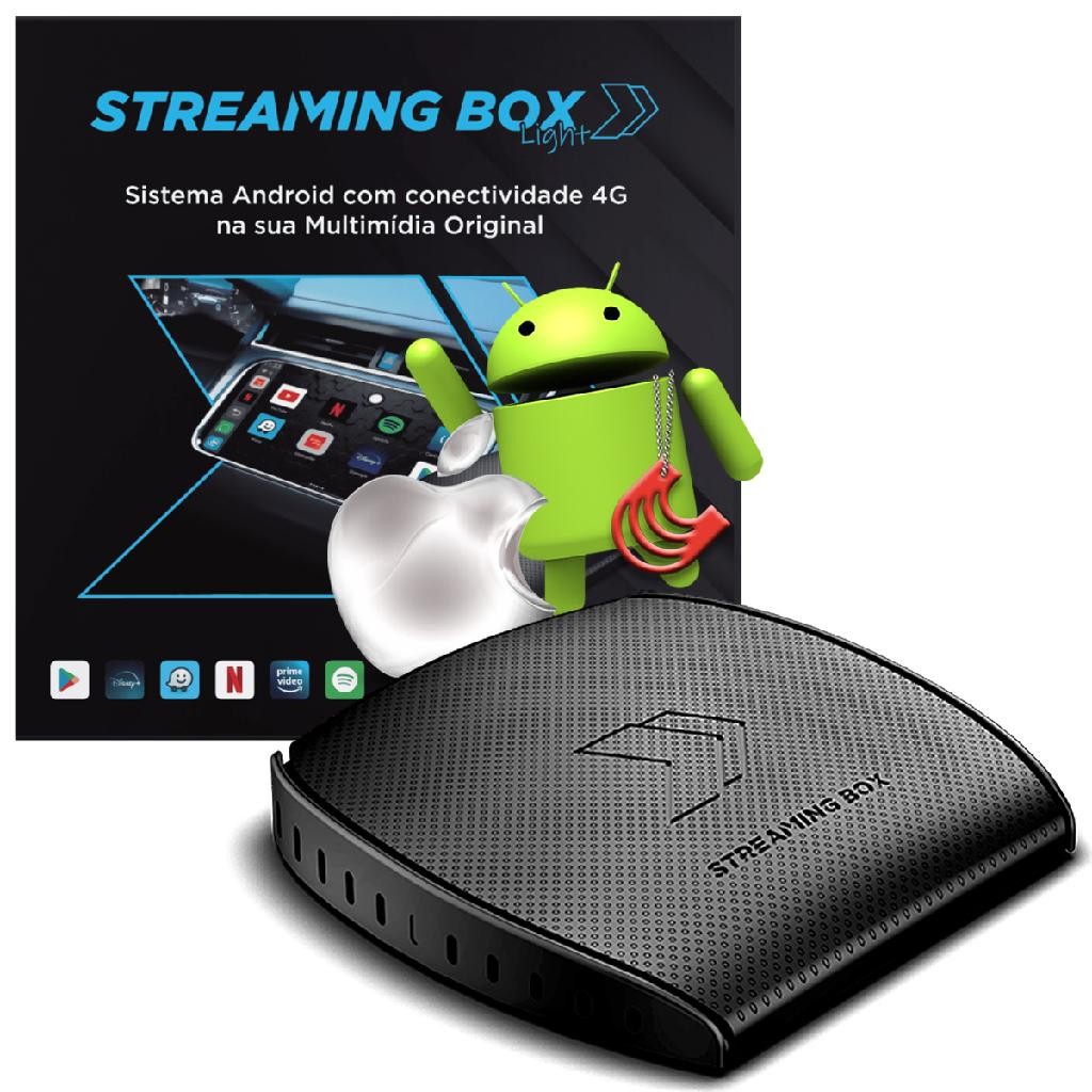 Streaming Box Light 4gb RAM 64gb Faaftech Wifi 4G GPS TV para Central Multimidia CarPlay AndroidAuto em Oferta na Shopee
