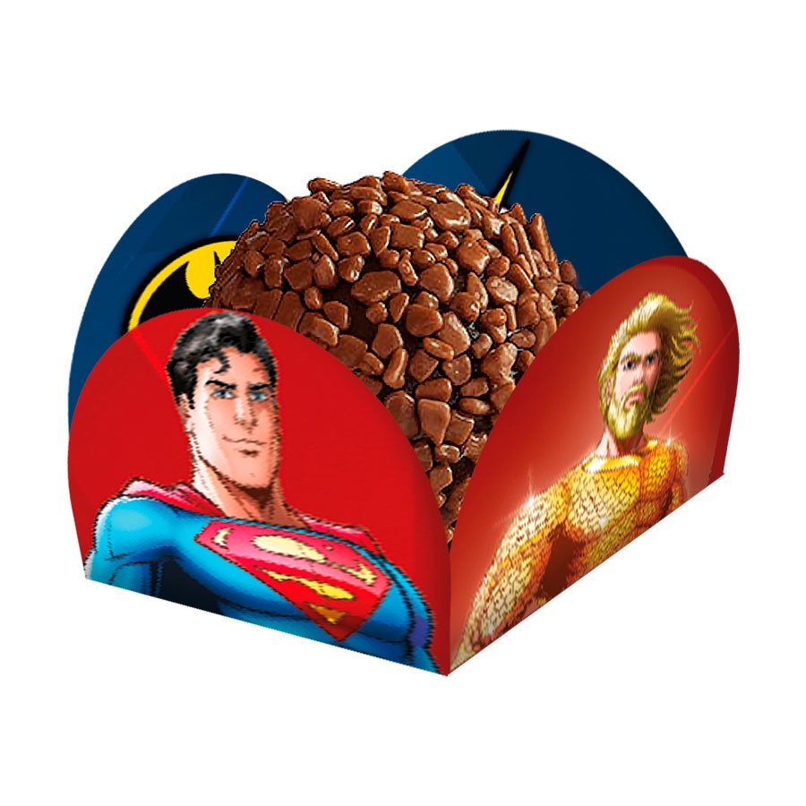 Porta Forminha - Liga da Justiça - 40 unidades - Festcolor - Rizzo - Home & Living