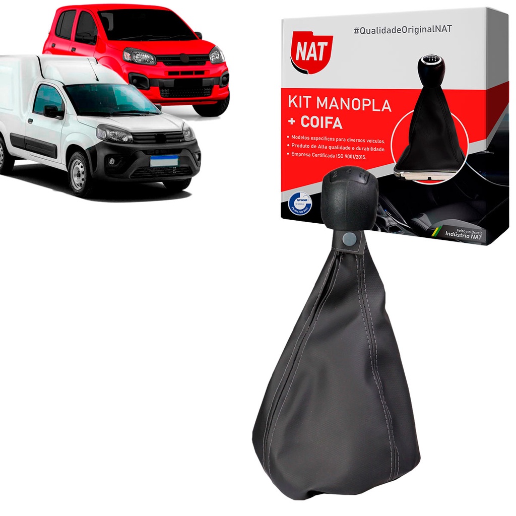 Manopla + Coifa Fiat Uno Vivace 2011 Até 2016 Fiorino 2014 Até 2020 S/ Base em Oferta na Shopee