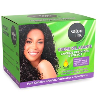 Kit Creme Relaxante Salon Line Cachos Definidos E Soltos 200g