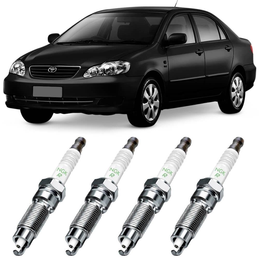 Detalhes do Jogo Vela De Ignição Toyota Corolla 1.8 2005 A 2007 Ngk