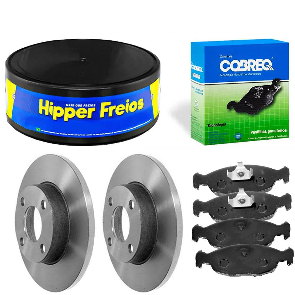 Kit Pastilha Disco Dianteiro Sólido Celta 1.0 2009 a 2014 Co