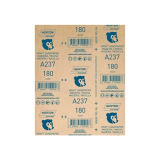 Lixa para madeira 22,5x27,5cm gramatura marrom 180 Norton