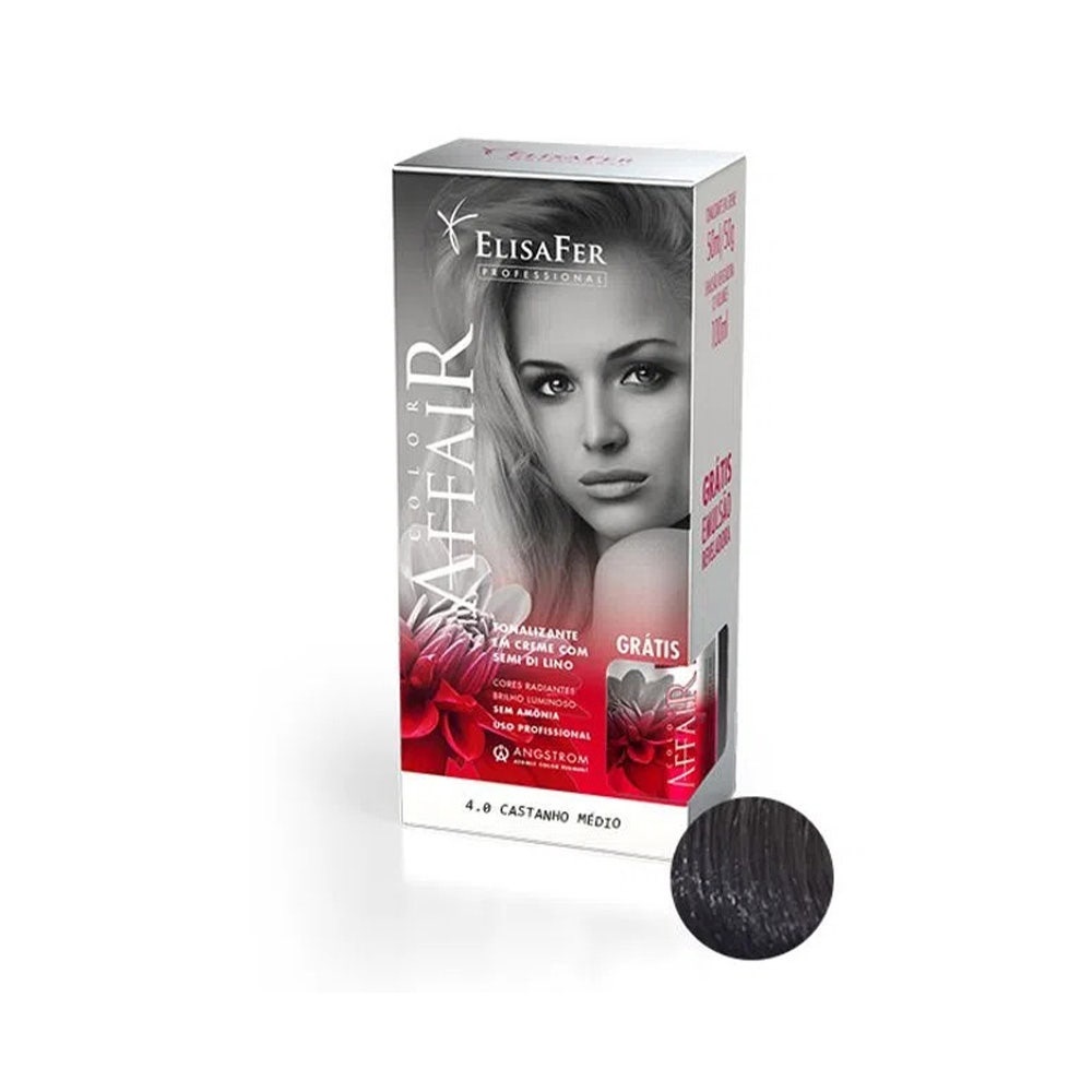 Tonalizante Color Affair 4.0 Castanho Médio em Oferta na Shopee