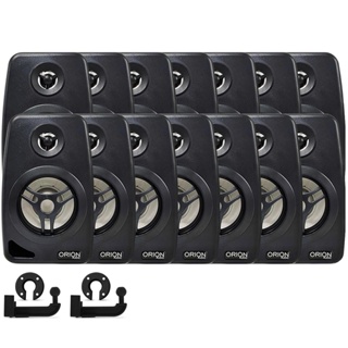 Kit 14 Caixas Som Ambiente Acustica 55w 8ohms Suporte Parede 60/200 em Oferta na Shopee