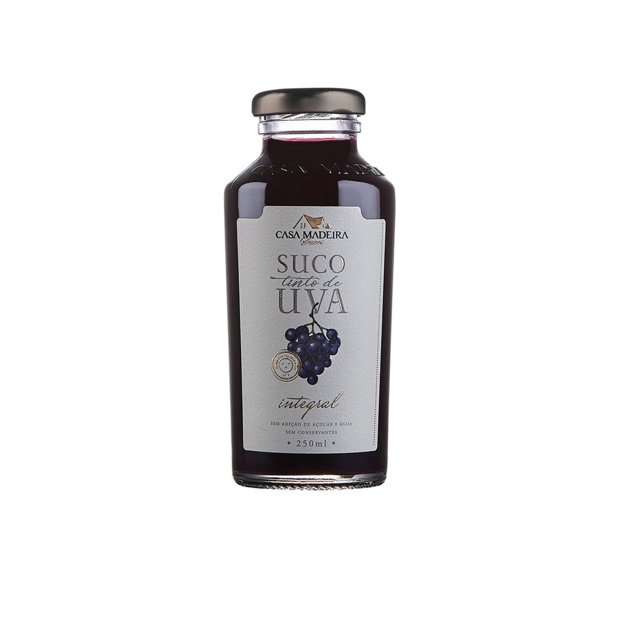 SUCO DE UVA CASA MADEIRA TINTO INTEGRAL 250ML