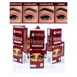 Henna Para Sobrancelhas Profissional com Alto Rendimento E Fixação Rena