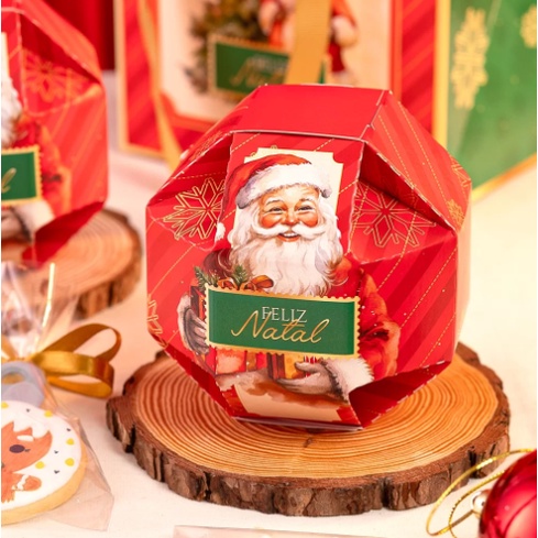 10 Embalagem Lembrancinha Bolinha Noel 3542 (JANGO NATAL 2023) LANÇAMENTO - Stationery