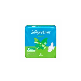 Absorvente Sempre Livre Especial com Abas Suave c/8un em Oferta na Shopee