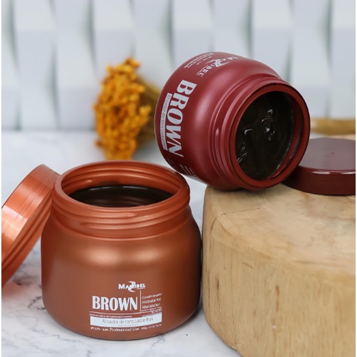 500gr - Pote Grande Matizador Condicionador Hidratante Brown Mairibel Ativador De Tons - Maribel E Hidratycollor