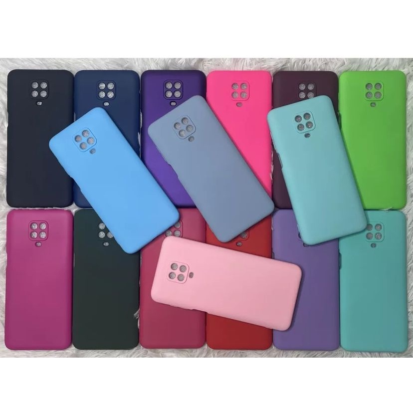Capinha Case Capa Xiaomi Redmi Note 9S/ Note 9 PRO Silicone Aveludada Proteção de Câmera Colorida