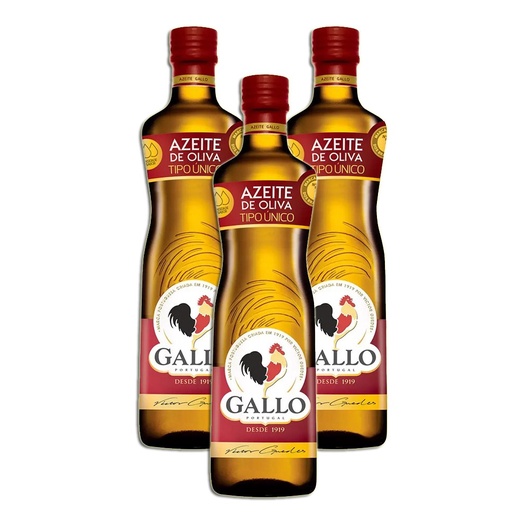 Azeite De Oliva Tipo Único Português Gallo 500ml Kit 3