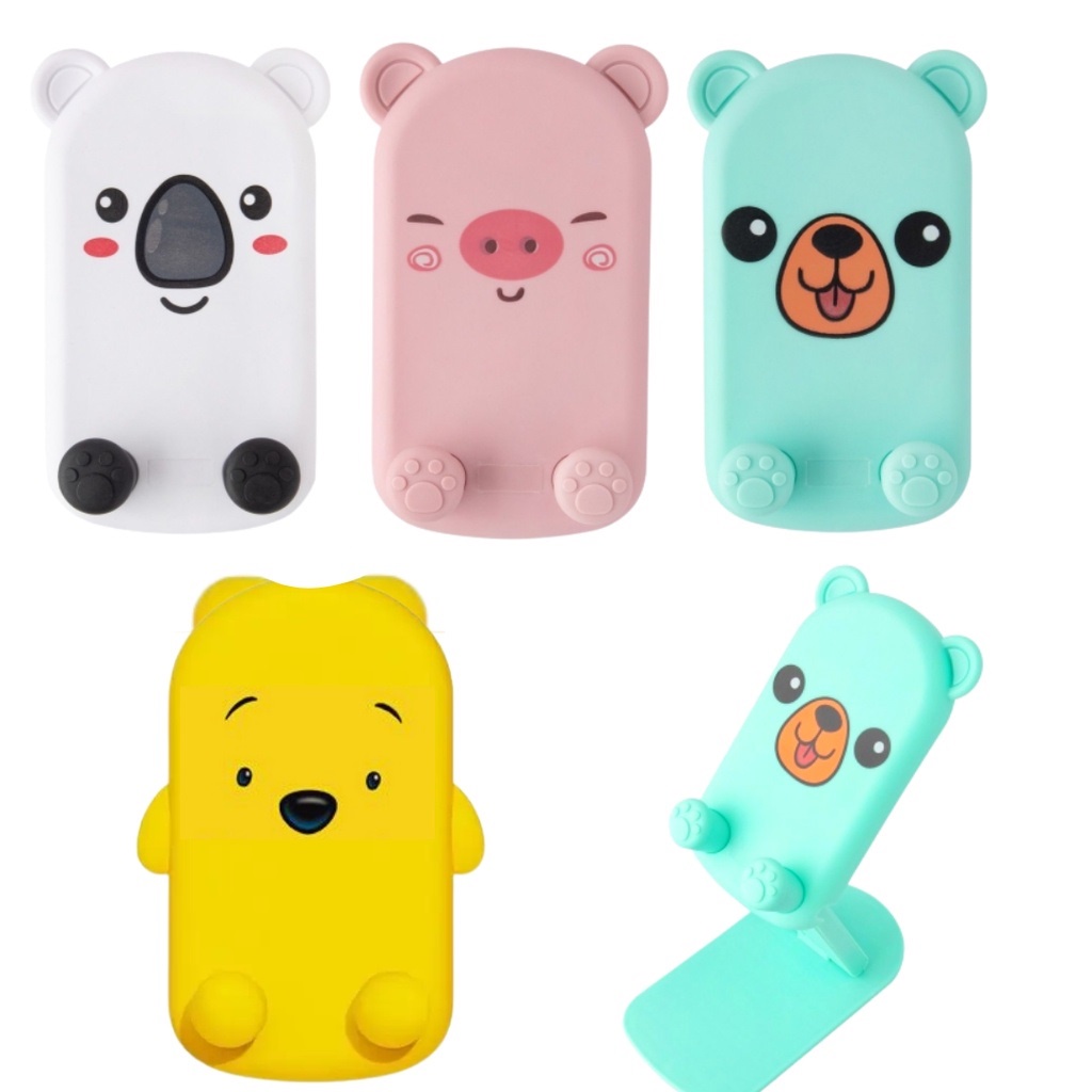 Suporte para Celular Tablet Bichinhos Articulado Dobrável Portátil Fofo em Oferta na Shopee