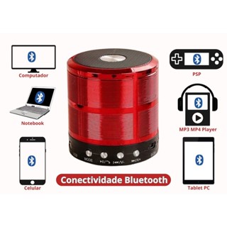 Caixa Portátil De Som Bluetooth Rádio AM/FM 887