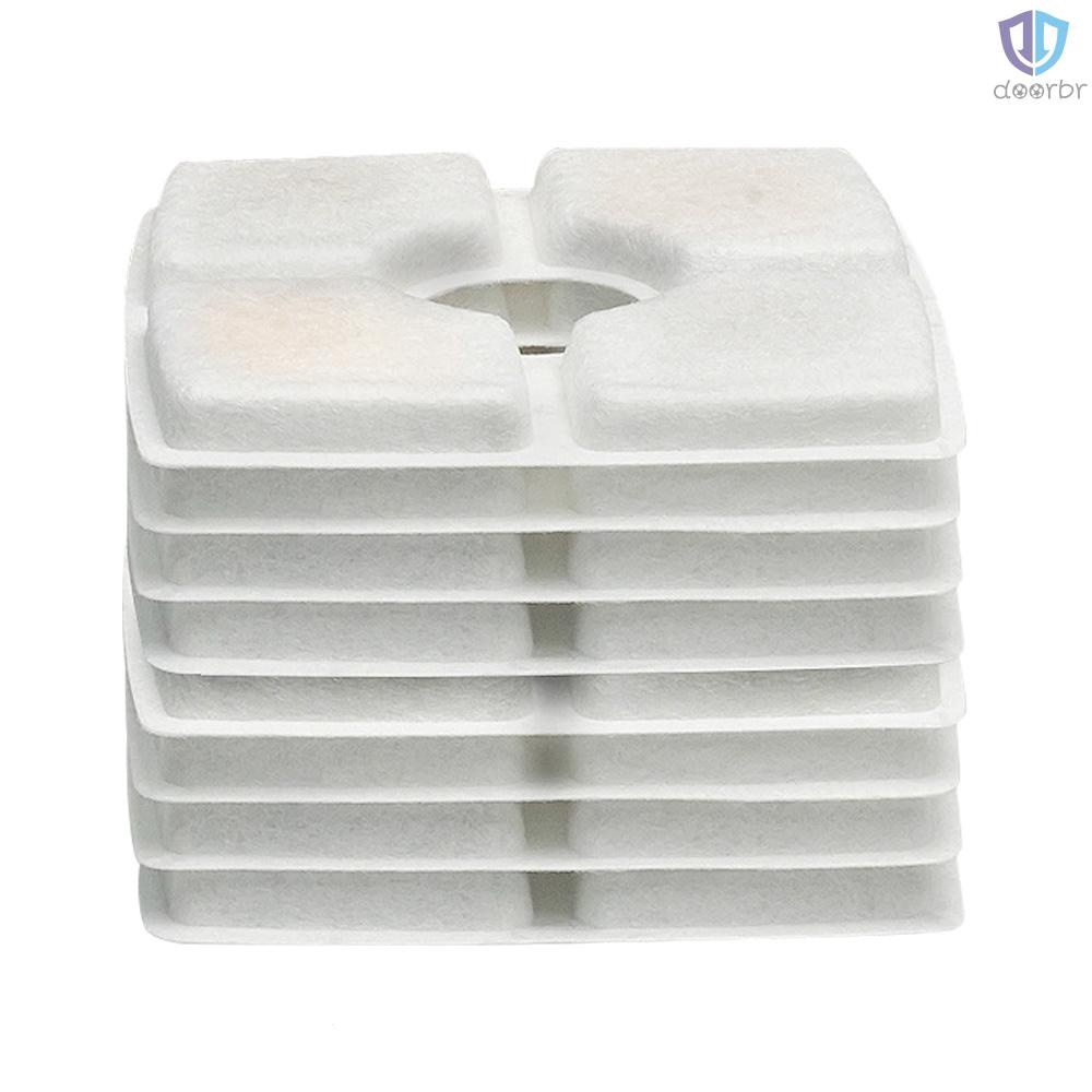 8PCS Filtros De Água Do Gato Para Fontes Quadradas Animais Domésticos Resina De Carbono Ativo PD6C