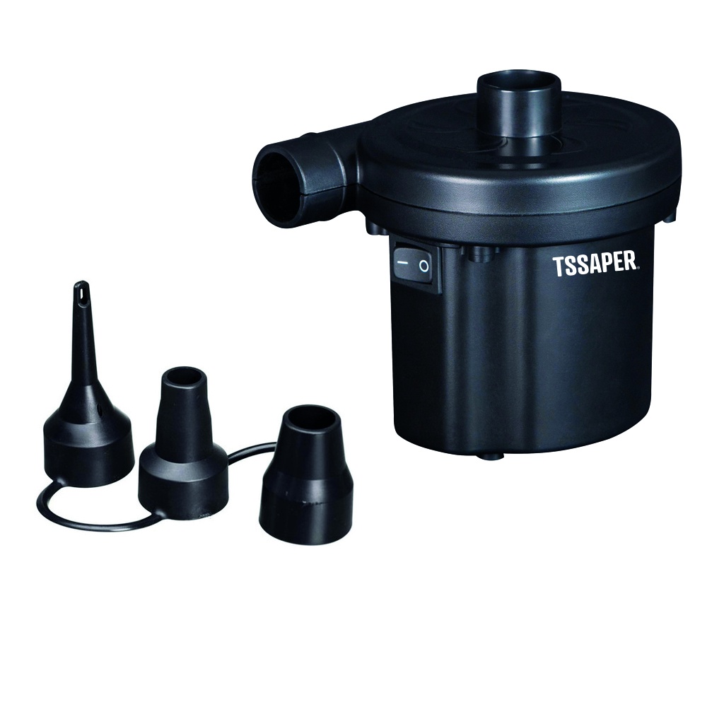 Bomba De Ar Elétrica Colchão Piscinai Infláveis inflador com 3 bicos Tssaper TSBE150 150W em Oferta na Shopee