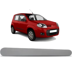 Moldura Puxador Porta Dianteira Novo Uno Vivace Way 2010 A 2015 Cinza Vidro Elétrico