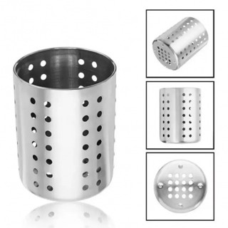 Escorredor Porta Talheres Em Aço Inox 14 x 12 cm