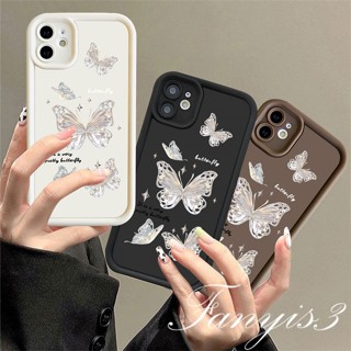 Redmi 13C 12C 12C 12C A1 10C 10 10A 9 9A 9C 9T Nota 12 11s 10s 11 10 Pro Borboleta Branca Cor Sólida Novo Capa Protetora De Silicone Macia TPU Olhos De Anjo