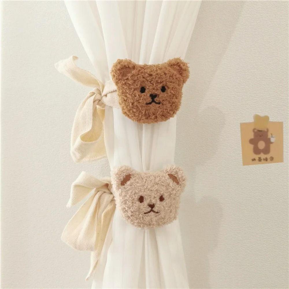 SFBSF 1Pc Tieback De Cortina , Clipe De Fivela Bordado De Coelho De Urso , Suportes De Corda De Desenho Animado — imagem 2 de 2