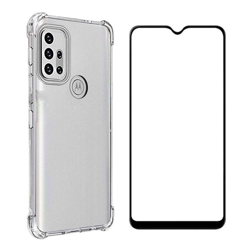 Capa Case Capinha Anti Imapcto Para Moto G10 G20 G30 + Película 3D Vidro Temperado em Oferta na Shopee