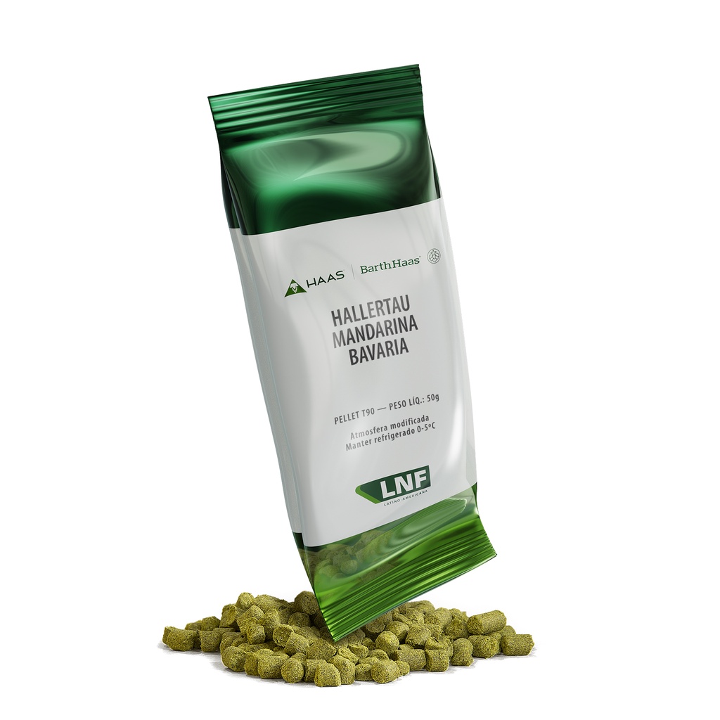 Lúpulo em pellet LNF Hallertau Mandarina Bavaria - 50g