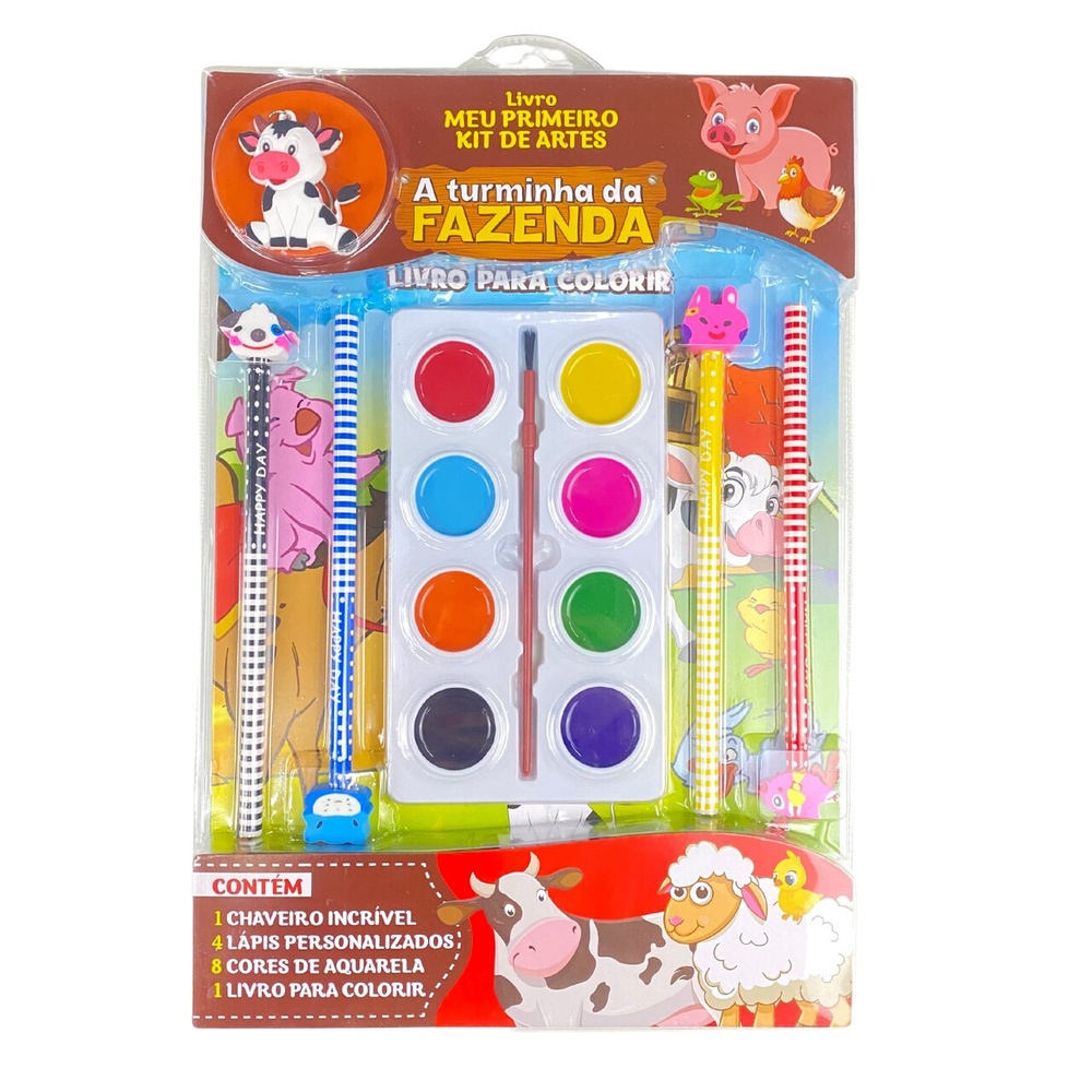 Turminha da Fazenda Livro Meu Primeiro Kit de Artes em Oferta na Shopee