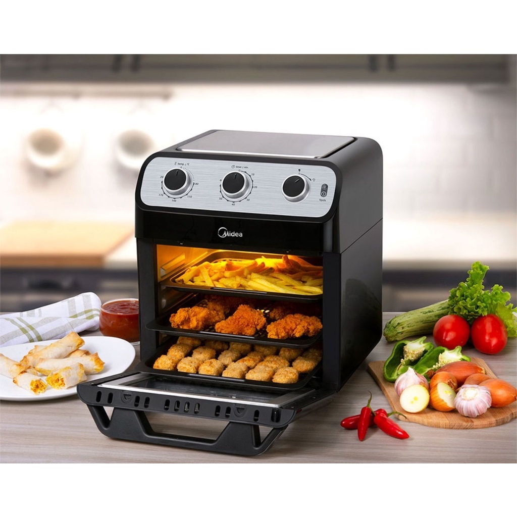 Fritadeira E Forno Airfryer 2 Em 1 Midea 12l Ovenfryer - Usado