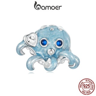 Bamoer 925 Sterling Sliver Charm Octopus Pendant Acessórios Para Pulseira