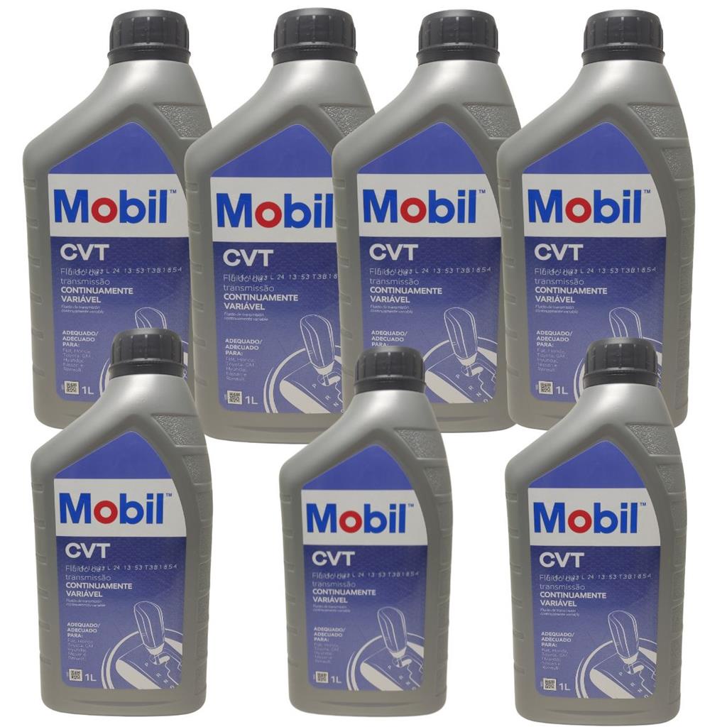 Kit 7 Oleo Transmissao Cambio Automatico Mobil Cvt