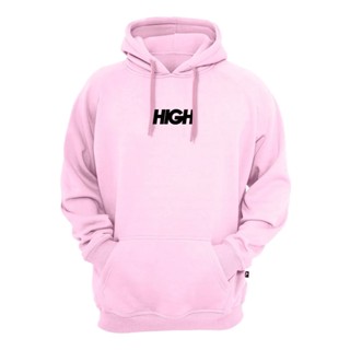 Blusa Moletom Canguru High Tumbrl com capuz em algodão