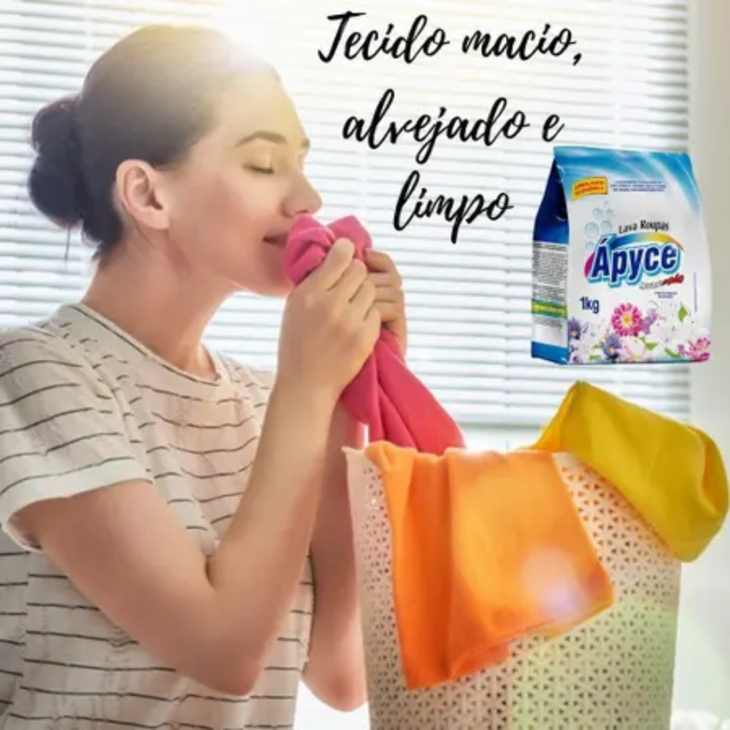 LAVA ROUPAS EM PÓ ÁPYCE MULTIAÇÃO JASMIN COM 4KG