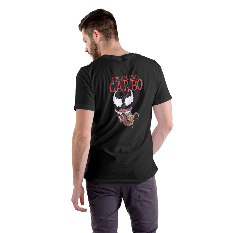 Camiseta Masculina Academia Venom Nós Amamos Carbo 100% Algodão