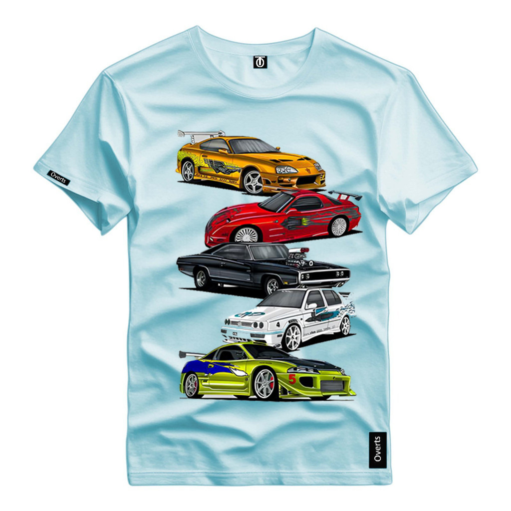 Camiseta Masculina Amante De Carros 5 Modelos Top Camisa Estampada Malha Algodão Premium