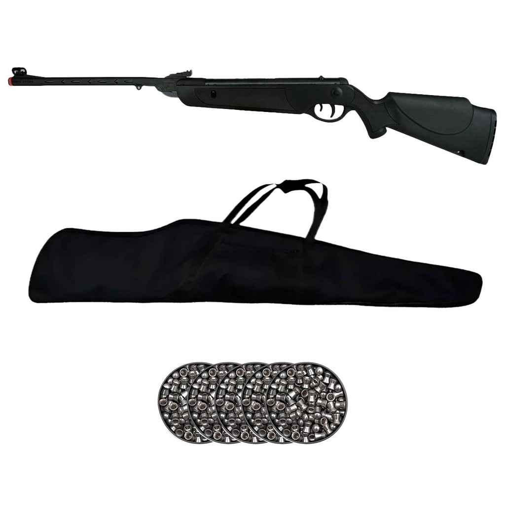 Carabina de Pressão Dione Sport 5.5mm Nitro Piston 55kg - Rossi + Capa + 5 Chumbos em Oferta na Shopee