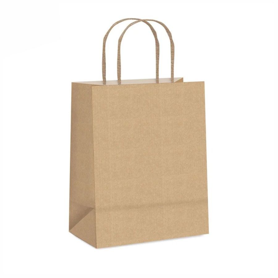 Sacola de Papel - 30,5x11,5x38cm - Kraft Natural - Ref. 0084 - 50 unidades - WMA em Oferta na Shopee