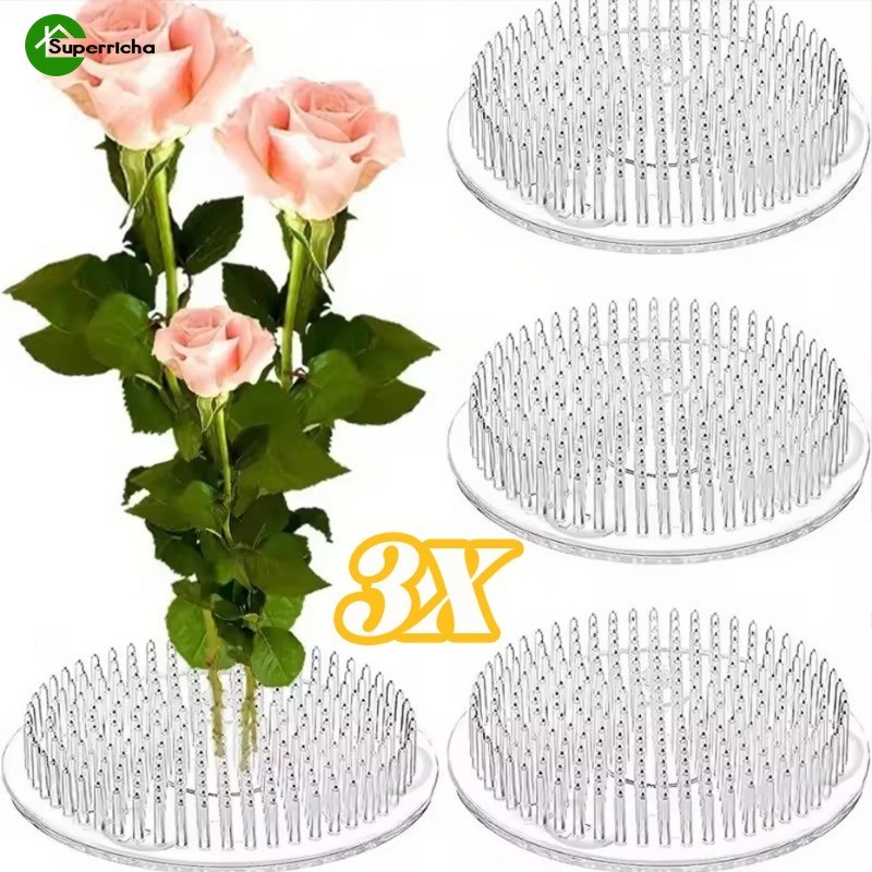 Suporte Para Arranjo De Flores De 3 Unidades-Ferramentas Fixas De Decoração Floral-Base Organização DIY-Ventosa Ikebana em Oferta na Shopee