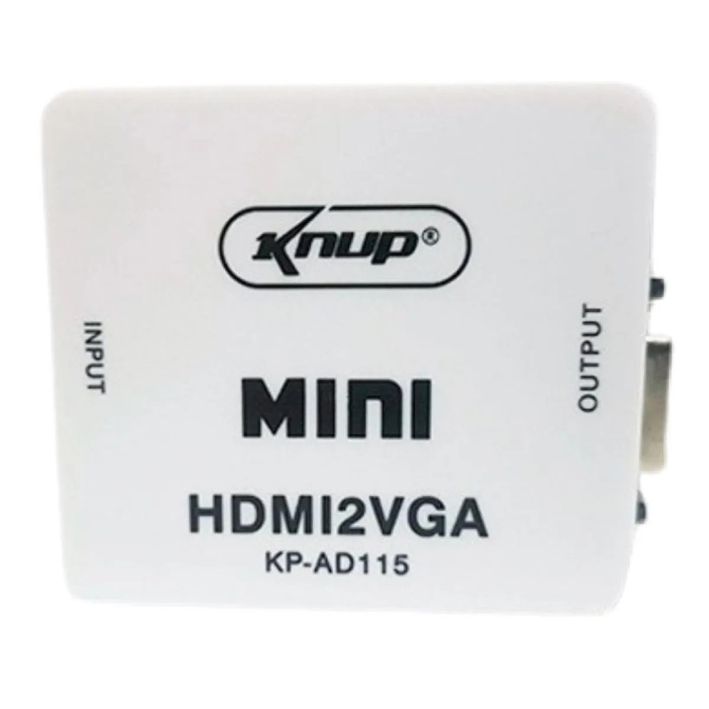 ADAPTADOR HDMI PARA VGA CONVERSOR 1080P KNUP - KP-AD115