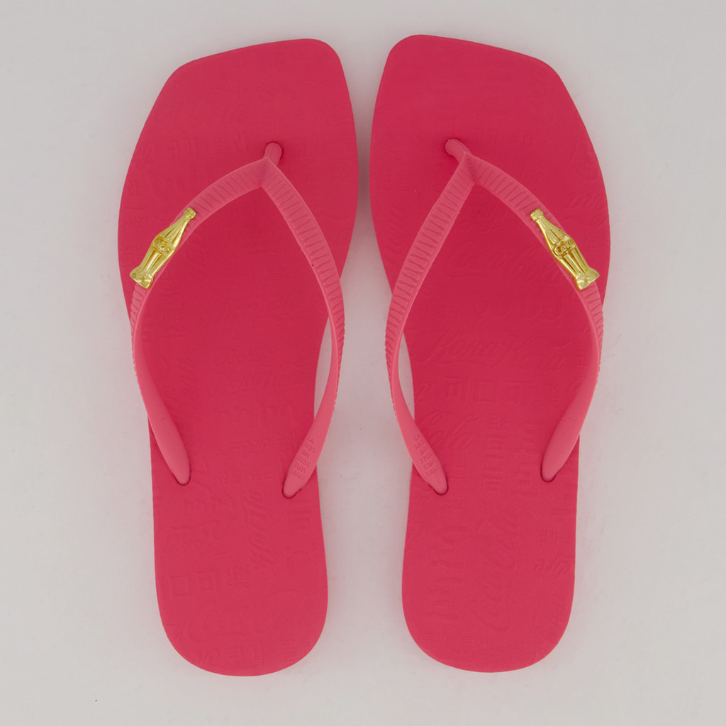 Chinelo Coca Cola Square Feminino Rosa - Women Shoes