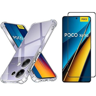 Capa Case Capinha Anti Impacto Compatível Com Poco X6 + Película 3D Vidro Temperado em Oferta na Shopee