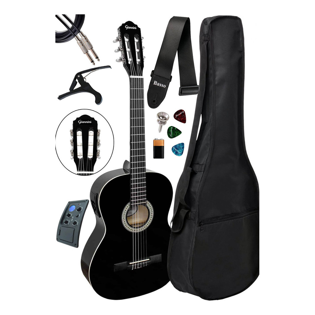 Violão ELE/AC Giannini N-14 Eq Náilon C/ Capa E Correia em Oferta na Shopee