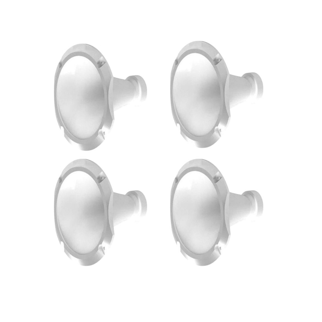 Kit 4 Corneta Aluminio 1425 Cone Curto Boca Rosca Bocal Som Branca em Oferta na Shopee