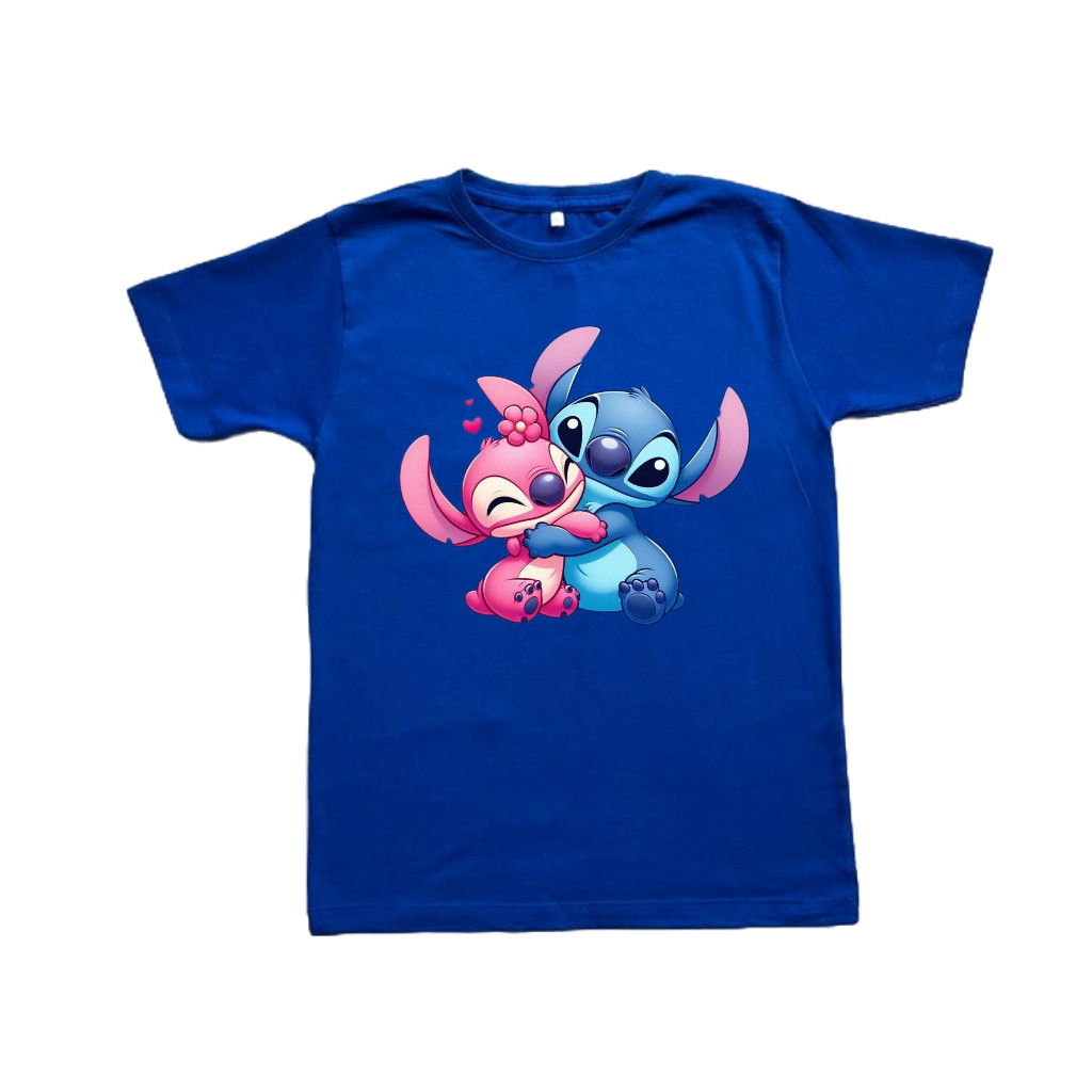 Camiseta Infantil Menina Angel e Stitch Roupa Infantil Menina 100% Algodão ENVIO RAPIDO